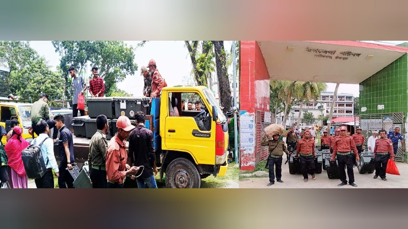 ফরিদগঞ্জে নির্বাচনী সরঞ্জাম বিতরণ,  ভোটের প্রস্তুতি সম্পন্ন