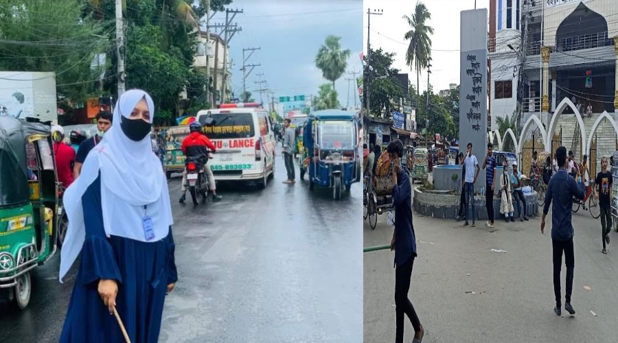 চাঁদপুরে শৃঙ্খলা ফেরাতে শিক্ষার্থীদের নানা তৎপরতা