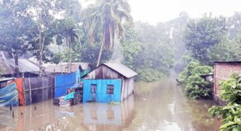 পানি নিষ্কাশন না হওয়ায় চরম দুর্ভোগে চাঁদপুর সেচ প্রকল্প এলাকার বাসিন্দারা