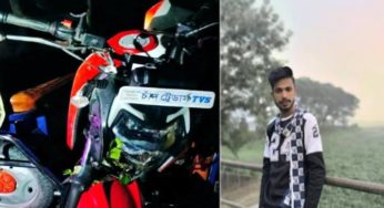 মতলবে মোটরসাইকেল দুর্ঘটনায় যুবক নিহত, আহত এক