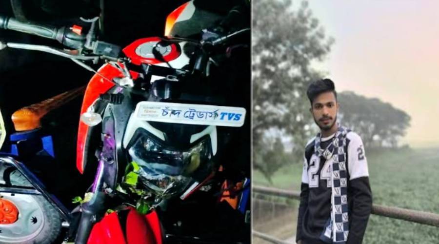 মতলবে মোটরসাইকেল দুর্ঘটনায় যুবক নিহত, আহত এক