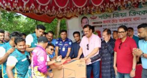 মতলবে পার্টি অফিসের নামে সরকারি গাছ কর্তন