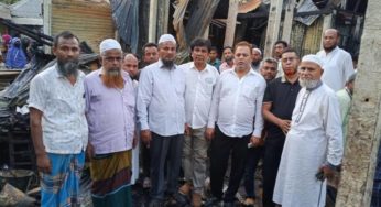 ড. জালালের পক্ষে মুন্সীরহাটে অগ্নিকাণ্ডস্থল পরিদর্শনে এনামুল হক বাদল