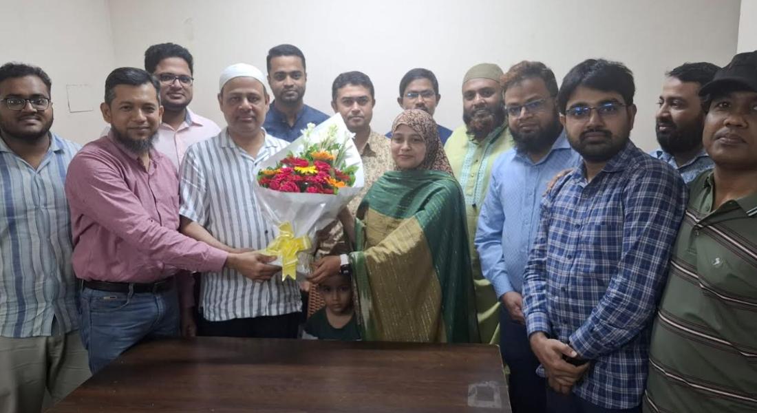 সহকারী অধ্যাপক হিসেবে ডা. তাবেন্দা আক্তারের পদোন্নতিতে সংবর্ধনা সহকারী অধ্যাপক হিসেবে ডা. তাবেন্দা আক্তারের পদোন্নতিতে সংবর্ধনা