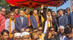 মতলবে ঝুলন্ত সেতু প্রকল্প পরিদর্শনে কোরিয়ান প্রতিনিধি দল