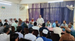 ব্যবসায়ীদের সমস্যা নিরসন ও পরিবেশ সৃষ্টির লক্ষ্যে সভা