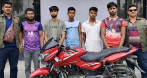 ইলিশ ভাস্কর্য নির্মাণ কাজ পরিদর্শনে জেলা প্রশাসক