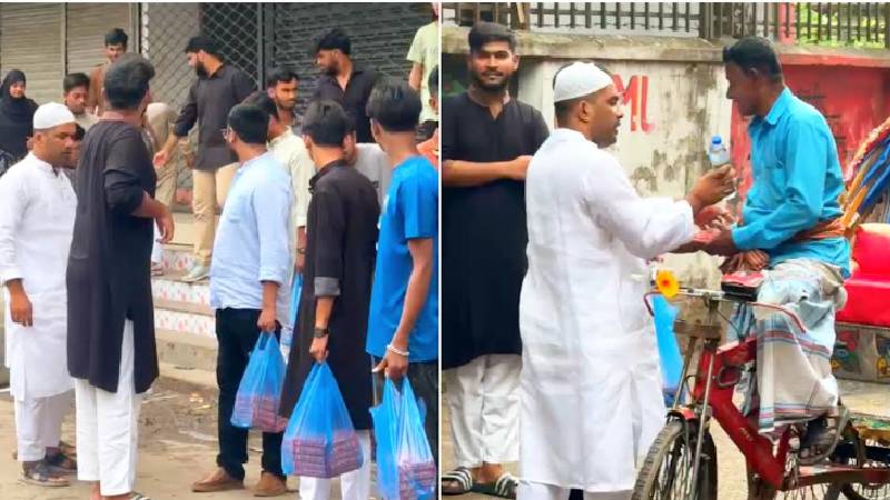 শ্রমজীবী মানুষের মাঝে মোশাররফ ফাউন্ডেশনের খাবার বিতরণ