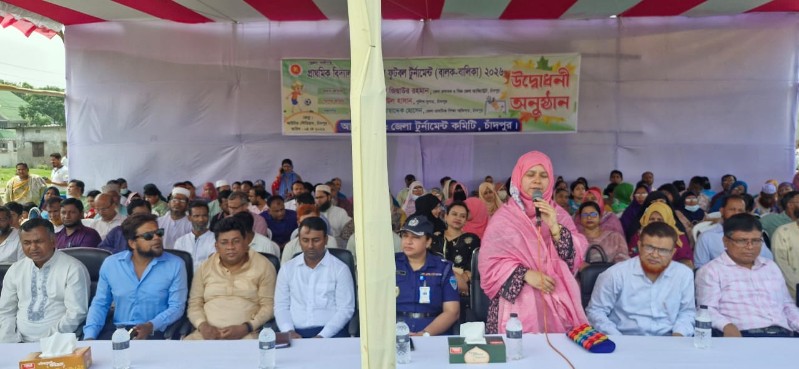 চাঁদপুরে প্রাথমিক বিদ্যালয় গোল্ডকাপ ফুটবল টুর্নামেন্ট এর উদ্বোধন
